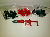 Vintage 4 Spring Loaded Submachine Guns Shooting Vending Toys New Old Stock