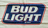 Vintage Bud Light logo Terry Cloth Golf / Bar Towel 19 x 11.5 Budweiser NIP U139