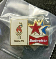 Vintage Budweiser Olympic USA Lapel Pin New Old Stock Unused New