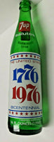 1976 7up Pop Soda Bottle Salutes Commemorative 1776 - 1976 Bicentennial B2-12