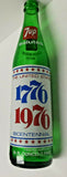 1976 7up Pop Soda Bottle Salutes Commemorative 1776 - 1976 Bicentennial B2-12