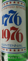 1976 7up Pop Soda Bottle Salutes Commemorative 1776 - 1976 Bicentennial B2-12