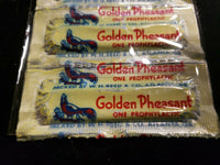 Vintage Golden Pheasant Prophylactic Foil Condom Pack W Reed Atlanta Ga NOS