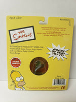 SIMPSONS KLICK-ITZ Metal Click Toy  "Krusty Burger"  HTF IN Box U41