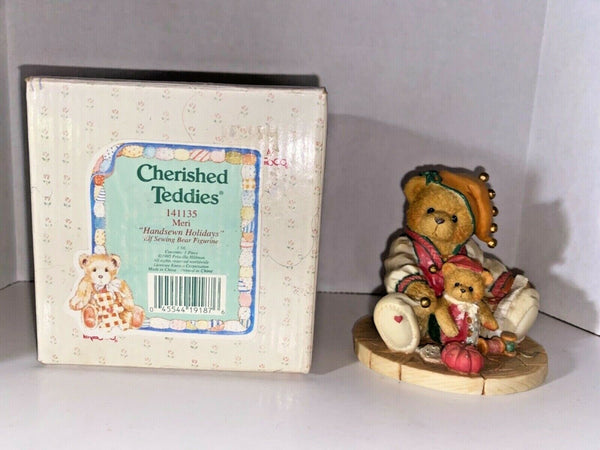 Cherished Teddies Meri "Handsewn Holidays" Figurine U8