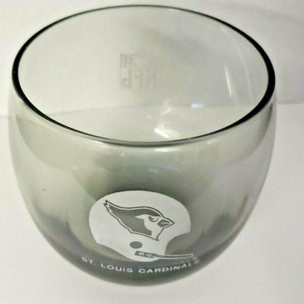 Vintage 70's St Louis NFL Cardinals Football Highball Glass Rocks Barware