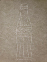 Vintage 3 Embossed Coca-Cola Letterhead Stationery Coca Cola Bottle WatermarkNOS