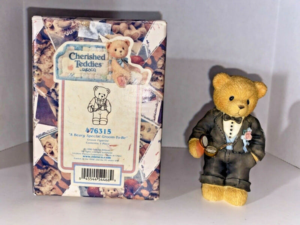 Cherished Teddies "A Beary Special Groom-To-Be" Figurine U8