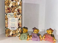 Cherished Teddies "Buttons & Bows" Mini Figurines U8