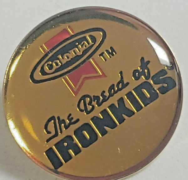 Vintage Colonial The Bread Of Ironkid's Bread Bakery Lapel Cap Hat Pin NOS PB53