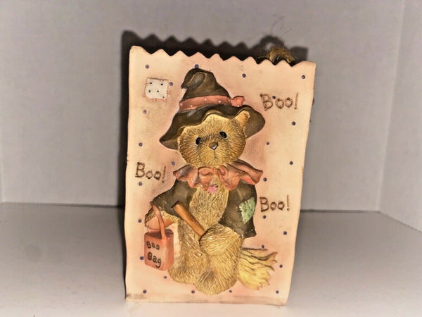 Cherished Teddies Halloween Treat Bag Scarecrow Figurine U8