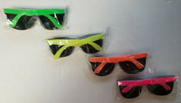 1980's Vintage Neon Sunglasses New Sealed Set of 4 Green Yellow Orange Pink U168