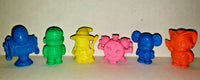 Vintage Vending Charm Rubber Figures Gumball Machine Toy Prize Charm Lot  6 NOS