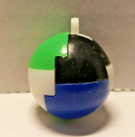 Vintage 1960s Plastic Keychain Puzzle Vending Charm Gumball Machine Ball NOS