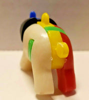 Vintage 1960s Plastic Keychain Puzzle Vending Charm Gumball Machine Elephant NOS