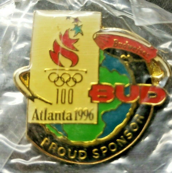 Vintage 1996 Budweiser Blimp Olympic USA Lapel Pin New Old Stock Unused New