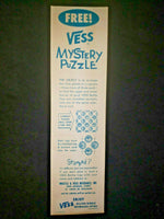 Vintage 1950's Nine Piece Vess Mystery Puzzle New Old Stock SKU PB4