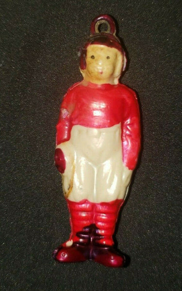 Vintage 1940's Celluloid? Football Player Charm Cracker Jack Prize Toy  Japan