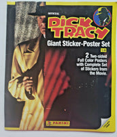 Vintage 1990 Dick Tracy Giant Sticker Poster Set NOS U222