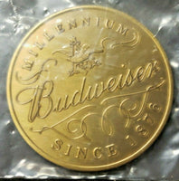 Vintage Rare Budweiser Beer Millennium Bronze Token Coin Medallion NIP