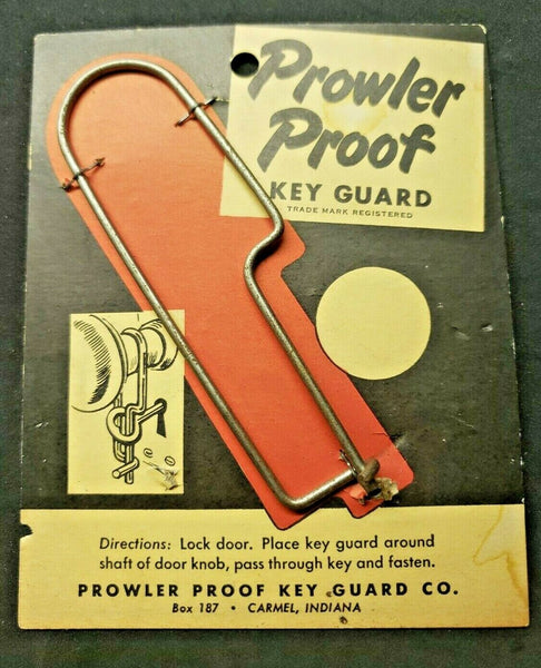 Vintage 1940 Dime Store Prowler Proof Key Guard Carmel Indiana NOS SKU 121