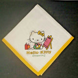 Vintage Hello Kitty Handkerchief  New Old Stock Yellow