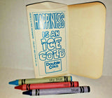 Vintage Double Cola Free Crayola Crayons Bottle Top Pack w/ 3 Crayons NOS SKU159