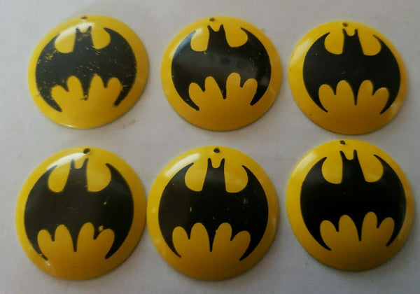 Vintage Batmam Metal Charm Pendant Vending  Lot of 6