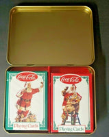 1994 Limited Edition Coca-Cola Playing cards (2 decks) in a Collectible Tin U72