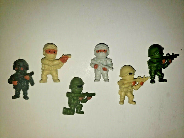 The Real Heroes U.S. Armed Forces 1.25" figures Random Lot of 6 New Charms Prize