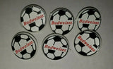 Vintage Budweiser Soccer Lapel Pins Lot of 6 New