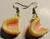 New from Vintage Mini Dentures Teeth  Cracker Jack Like Charms Costume Jewelry