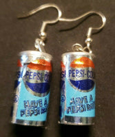 New from Vintage Mini Pepsi Soda Cans Fun Food Charms Costume Jewelry C4