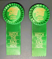 Vintage Budweiser 1996 Irish Derby Beer Ribbons Lot 2 Watch the Race Here NOS