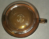 Anheuser Busch Eagle Snacks Amber Glass Nut Bowl Dish Vintage Anchor Hocking USA