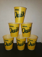 Vintage Lot of 6 Sweetheart Nestle Quik Sample Cups New Old Stock