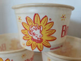 Vintage 6 Elsie The Cow Borden Dairy Ice Cream 3 oz Waxed Cups Unused New