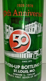 VTG 1978 7UP 50th Anniversary Commemorative Soda Bottle 16 oz St. Louis Mo B2-13