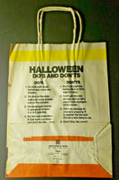 Vintage 1977 Burger King Halloween "Trick or Treat Large Paper Bag WS8D