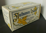 Vintage 1940's  Autumn Leaf Waxed Creamery Butter Box New  Old Stock