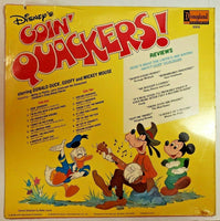 Vintage 1980 Disney 33 vinyl record Goin' Quackers Donald Duck Goofy Mickey U171