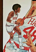 Vintage 1990's NBA Atlanta Hawks Carling Brewing Black Label Poster NOS WS9C