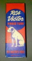 Vintage RCA Victor 6H6 Vacuum Radio Tube Nipper The Dog Graphics NOS U114