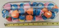 Over 40 Roly Poly Animal Bank/Toy Vending Charms In Clear Pill Shaped Capsule