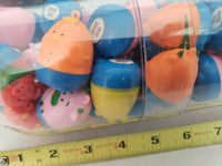 Over 40 Roly Poly Animal Bank/Toy Vending Charms In Clear Pill Shaped Capsule