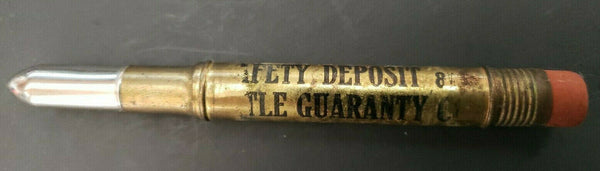 1950's Bullet Pencil Safety Deposit & Guaranty Co Kittanning PA Random Pick PB71