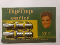Vintage Tip Top Curlers  2 Small on Pack New  BeautyShop Retro PB43