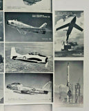 Vintage Arcade Cards Military Airplanes In B&W & Description Set of 32 NOS PB15