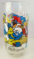 Vintage 1983 Original Peyo 1983 Papa Smurf Glass NOS U204