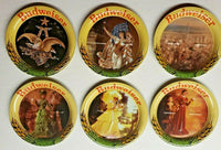 Vintage Set 6 Budweiser Beer Metal Coasters Official Product 3.5" NEW! U139